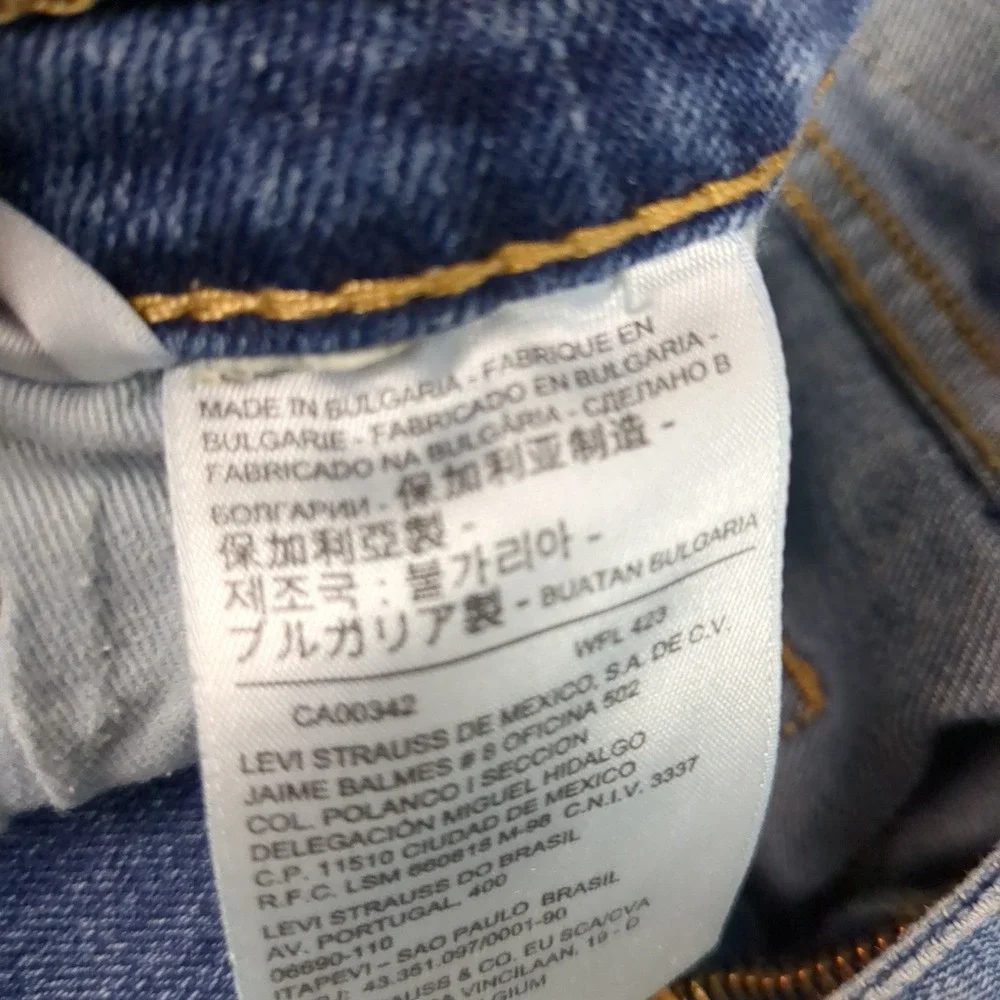 Levis 513 Slim Straight Jeans Mens 29x30 Medium Wash Blue Denim Pants